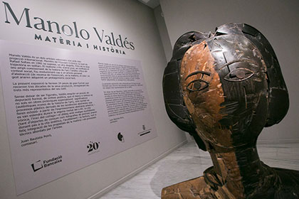 “Manolo Valdés. Matèria i història” a la Casa de Cultura