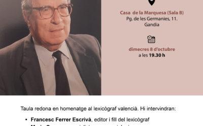 El CEIC Alfons el Vell ret homenatge a Francesc Ferrer Pastor